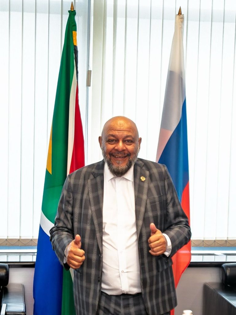 Honourable Imraan Moosa at a parliamentary or international engagement