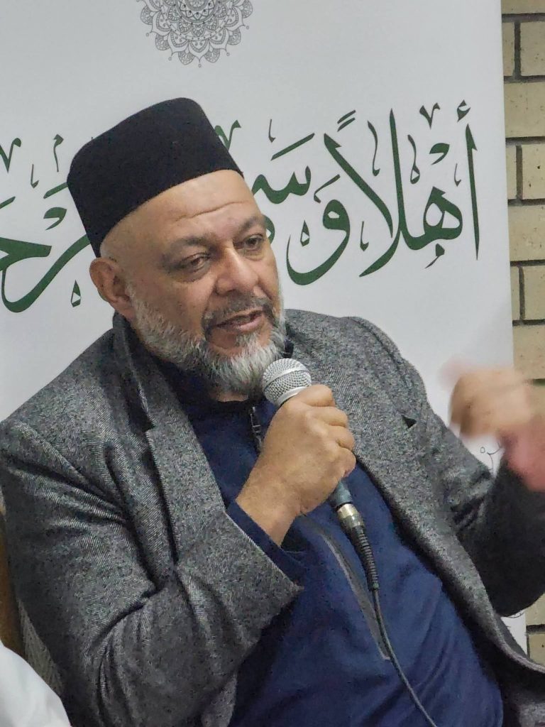 Imraan Moosa at a community engagement in Lenasia