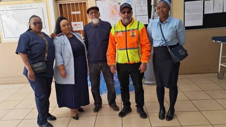 Imraan Moosa at a community engagement in Lenasia