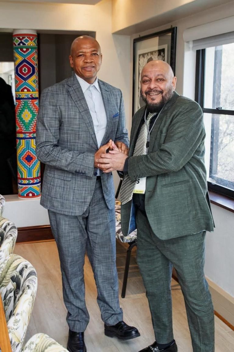 Imraan Moosa at a community engagement in Lenasia