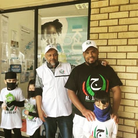 Imraan Moosa at a community engagement in Lenasia